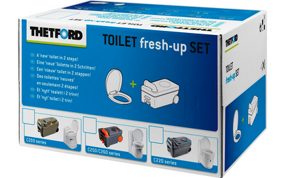 Thetford Fresh-Up Set C220 Serie Toiletten-Aufbereitungsset 2 Teilig