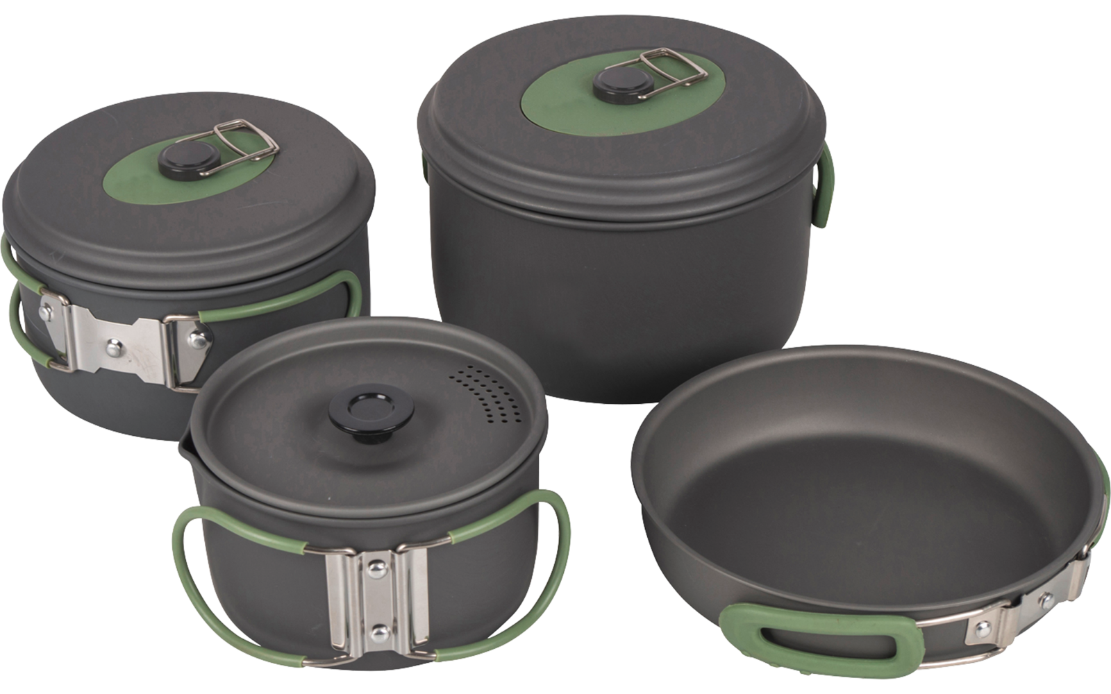  Bo-Camp Explorer Kochgeschirr-Set Aluminium Eloxiert 4-tlg.