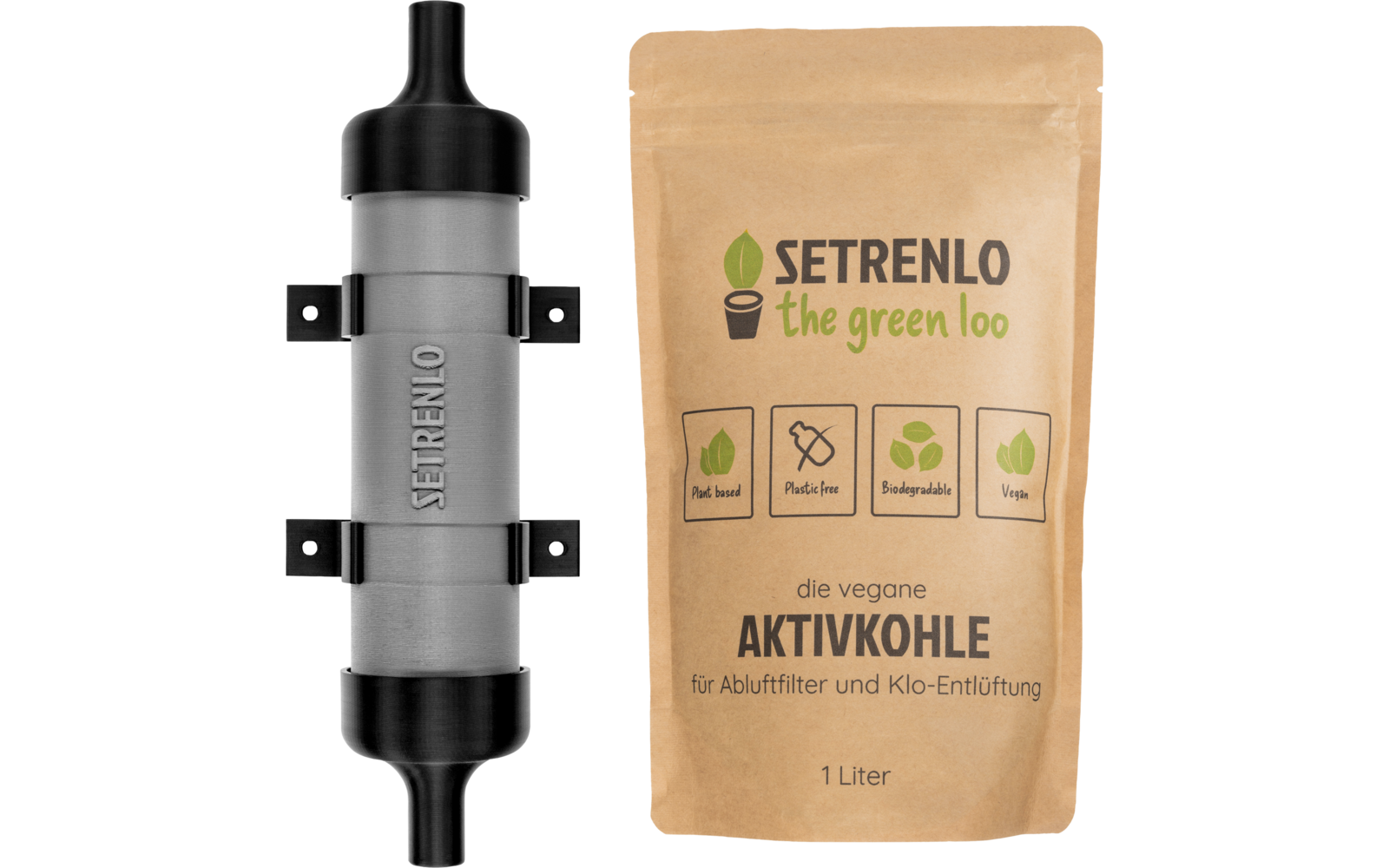  Setrenlo Abluftfilter Mit Aktivkohle Für Urin-/Fäkalien-/Abwassertank