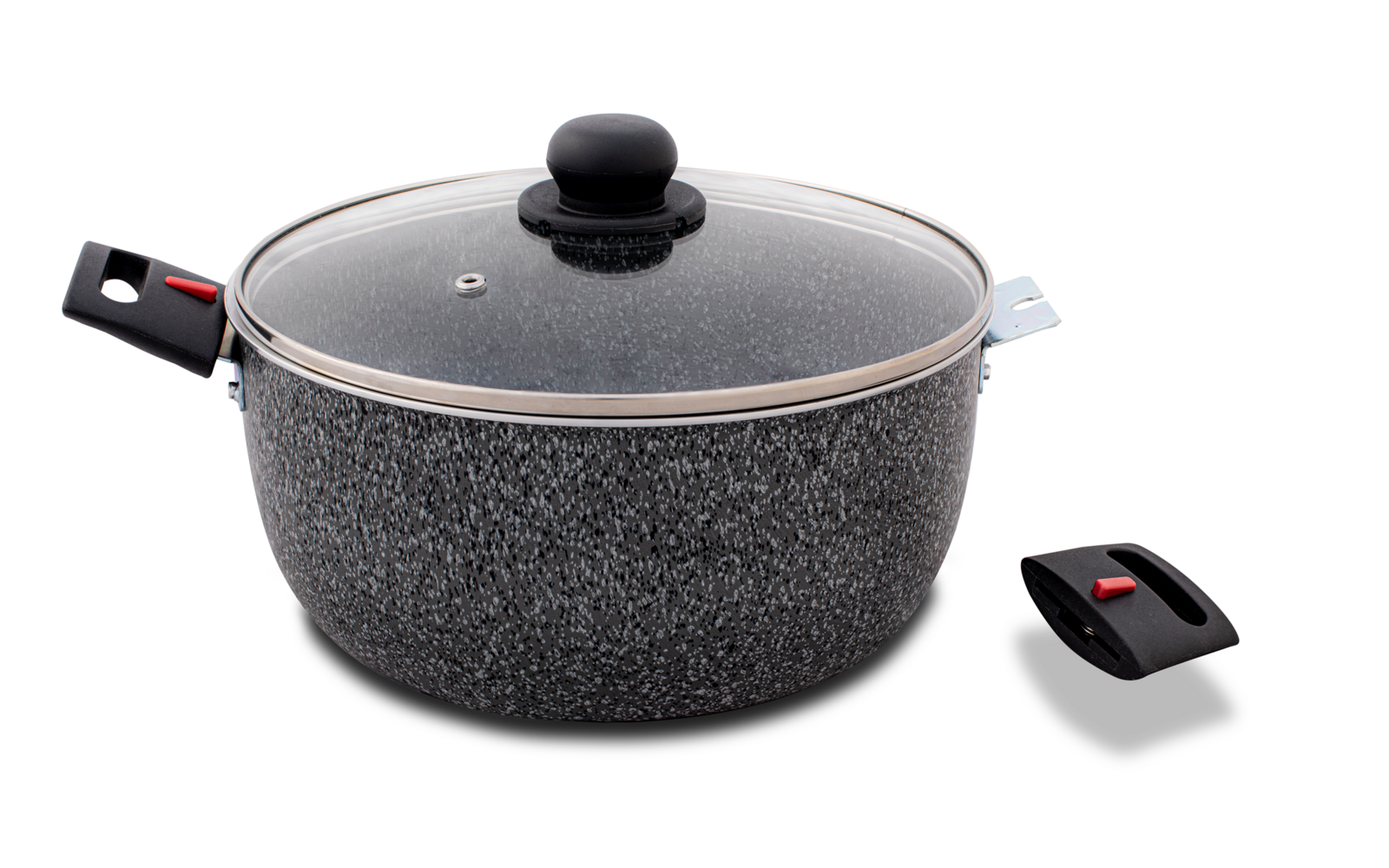  Berger Aluminium Kochtopf Stone Rock Mit Glasdeckel