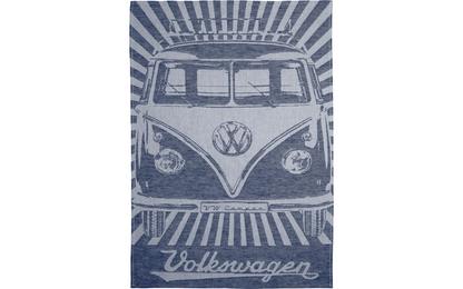  VW Collection T1 Bulli Geschirrtuch 2er Set Rot/Blau 70 X 50 Cm