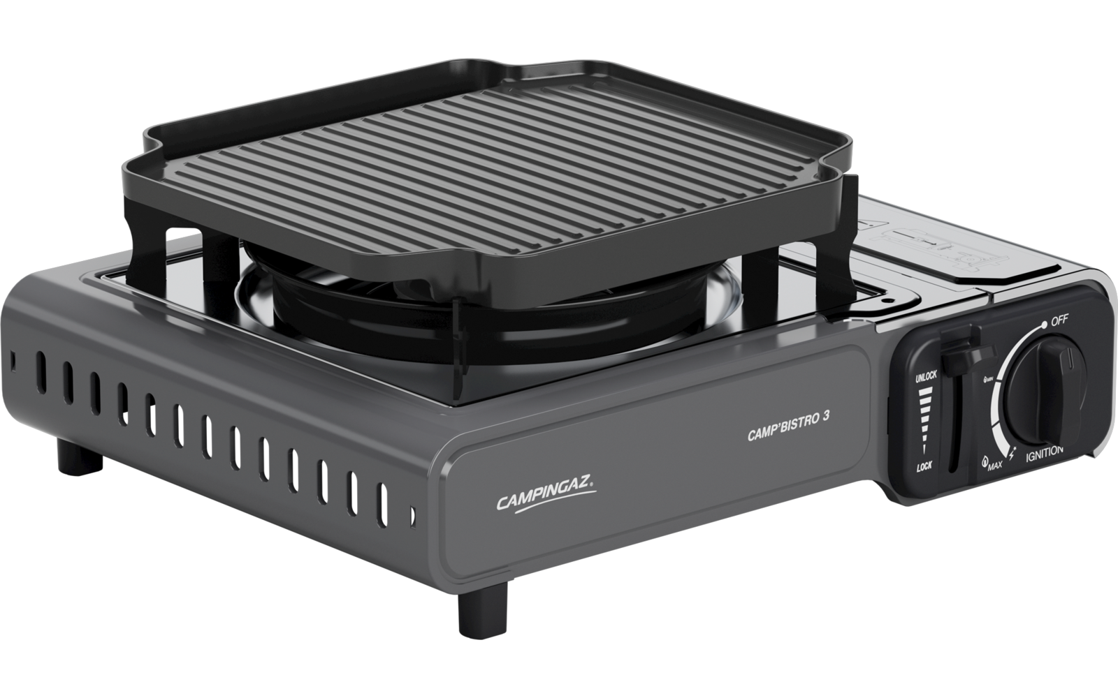  Campingaz Camp'Bistro 3 Gaskocher Mit Grillplatte 2200 Watt