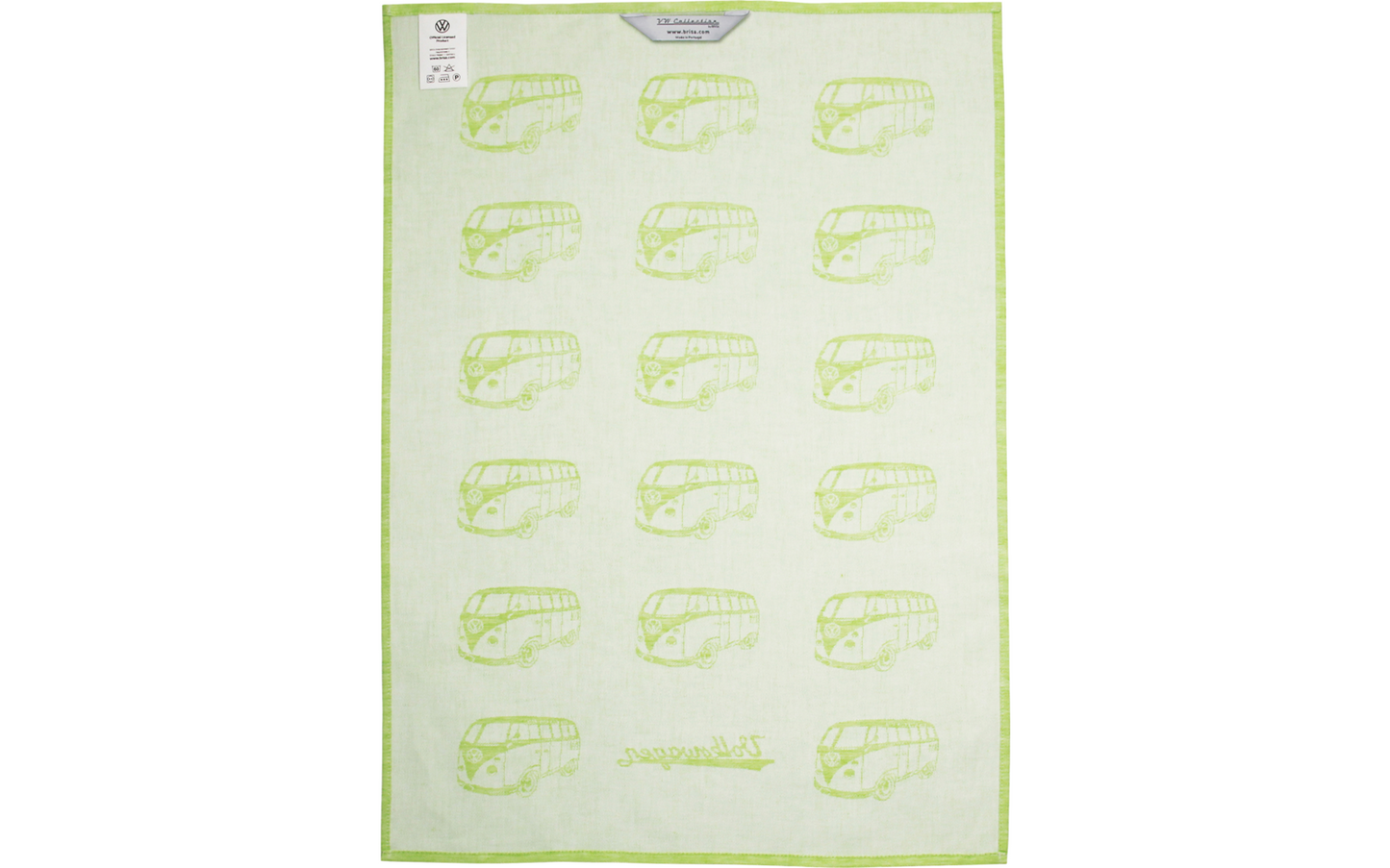  VW Collection T1 Bulli Geschirrtuch 2er Set Rot/Blau 70 X 50 Cm