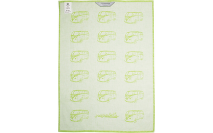  VW Collection T1 Bulli Geschirrtuch 2er Set Rot/Blau 70 X 50 Cm