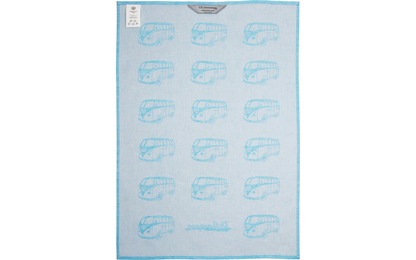  VW Collection T1 Bulli Geschirrtuch 2er Set Rot/Blau 70 X 50 Cm