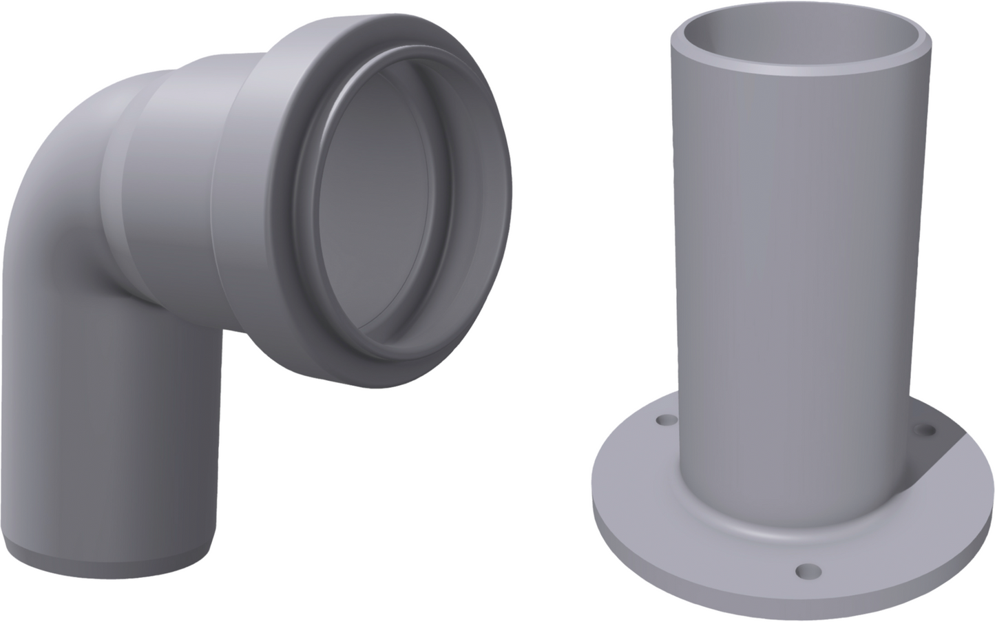  Setrenlo Anschluss-Set Für Klo-Entlüftungen ⌀ 38 Mm