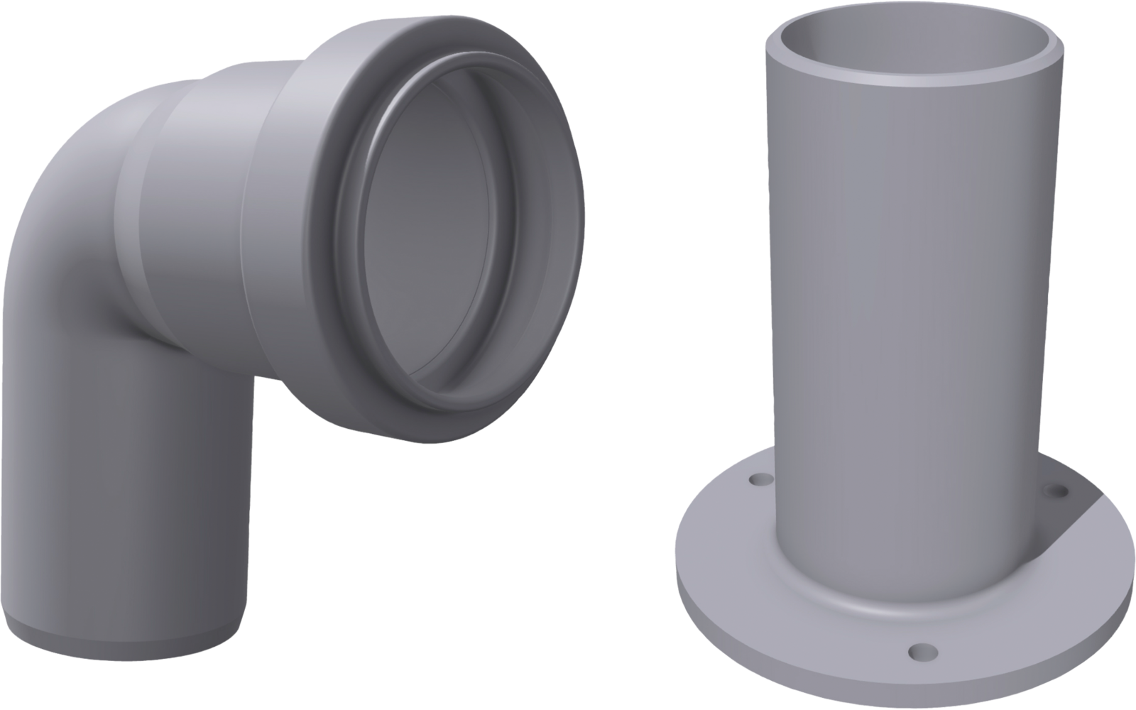  Setrenlo Anschluss-Set Für Klo-Entlüftungen ⌀ 38 Mm