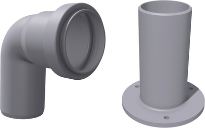  Setrenlo Anschluss-Set Für Klo-Entlüftungen ⌀ 38 Mm