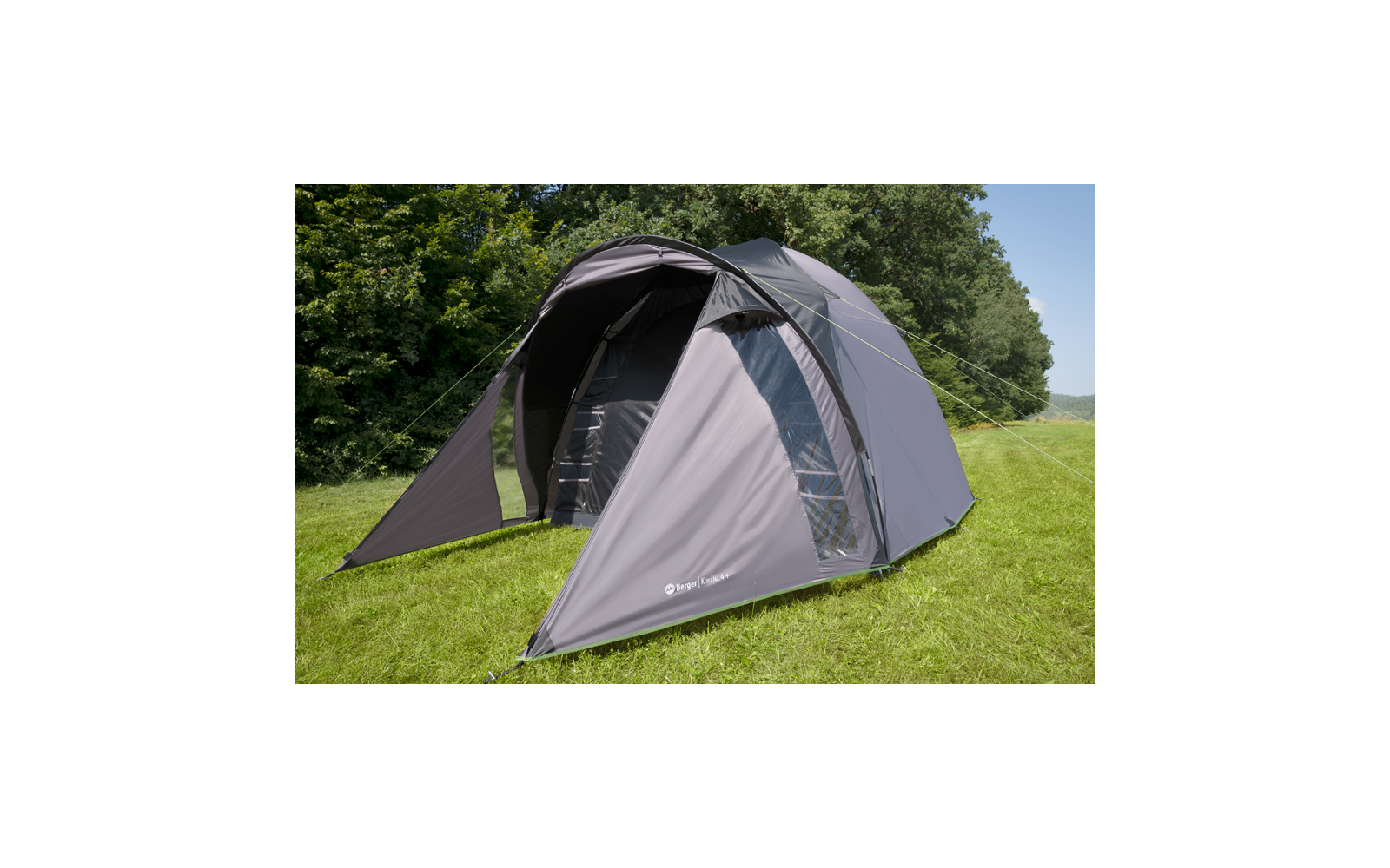  Berger Kiwi NZ 4 Plus Leichtes Kuppelzelt Für Camping Und Trekking Für 4 Personen