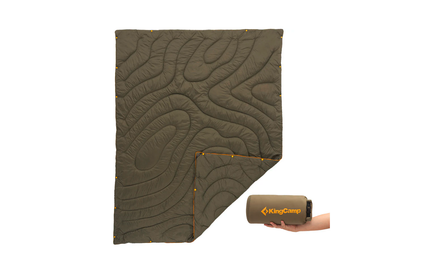  KingCamp Contour Decke Mit Druckknöpfen 175 X 135 Cm