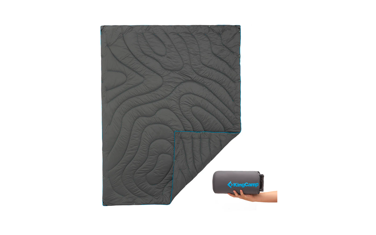  KingCamp Contour Decke Mit Druckknöpfen 175 X 135 Cm