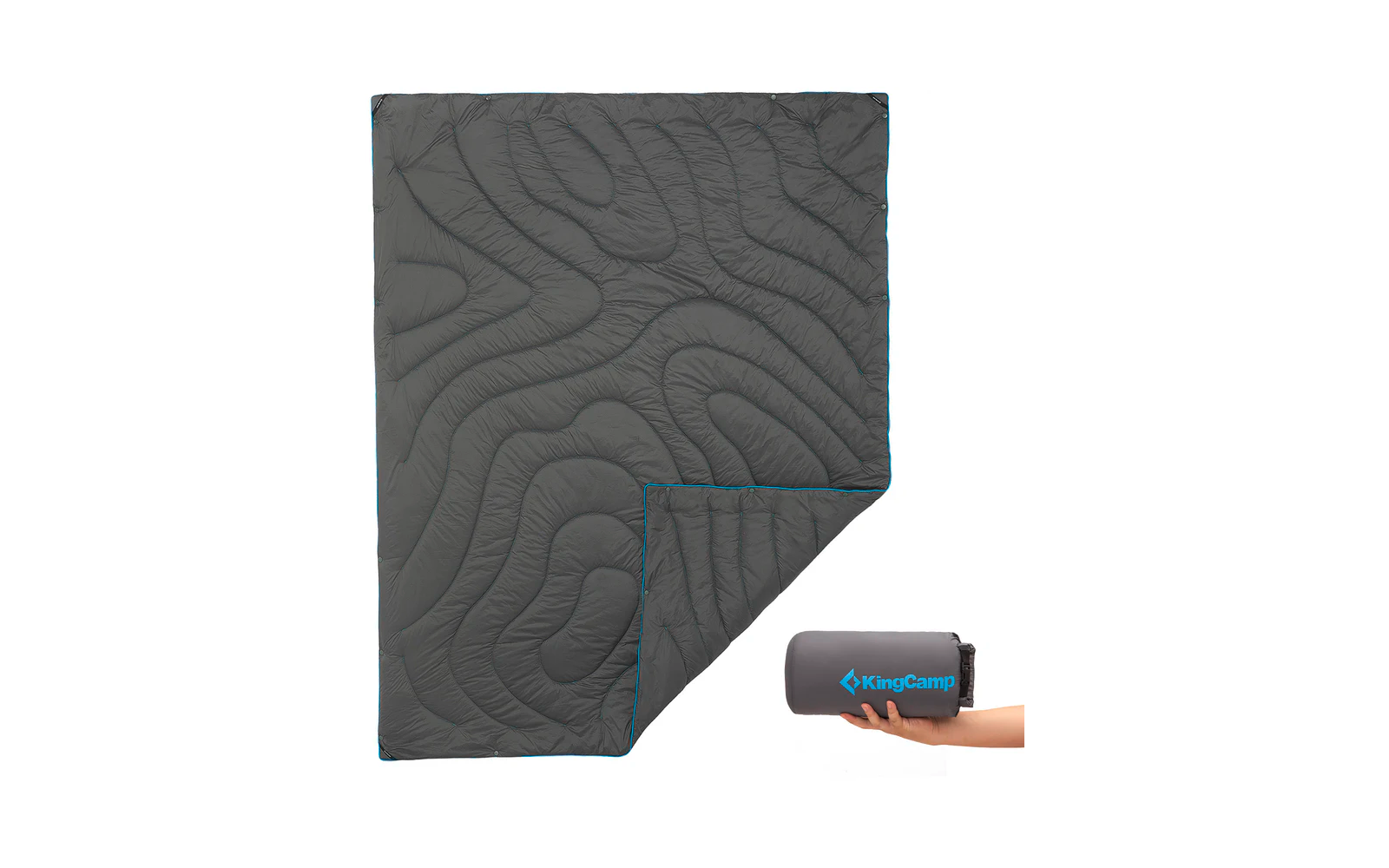  KingCamp Contour Decke Mit Druckknöpfen 175 X 135 Cm
