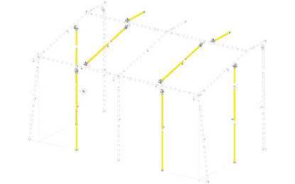  Walker Safety Set Zusätzliches Stahlgestänge Für Vorzelt