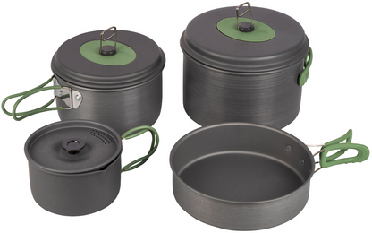  Bo-Camp Explorer Kochgeschirr-Set Aluminium Eloxiert 4-tlg.
