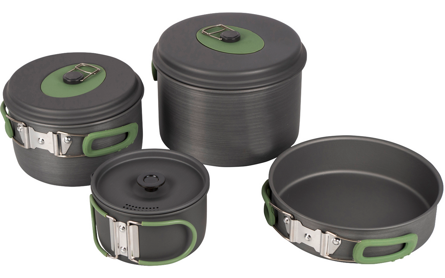  Bo-Camp Explorer Kochgeschirr-Set Aluminium Eloxiert 4-tlg.