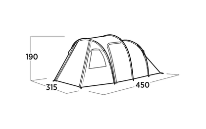  Easy Camp Hidra 5 Tunnelzelt Für 5 Personen