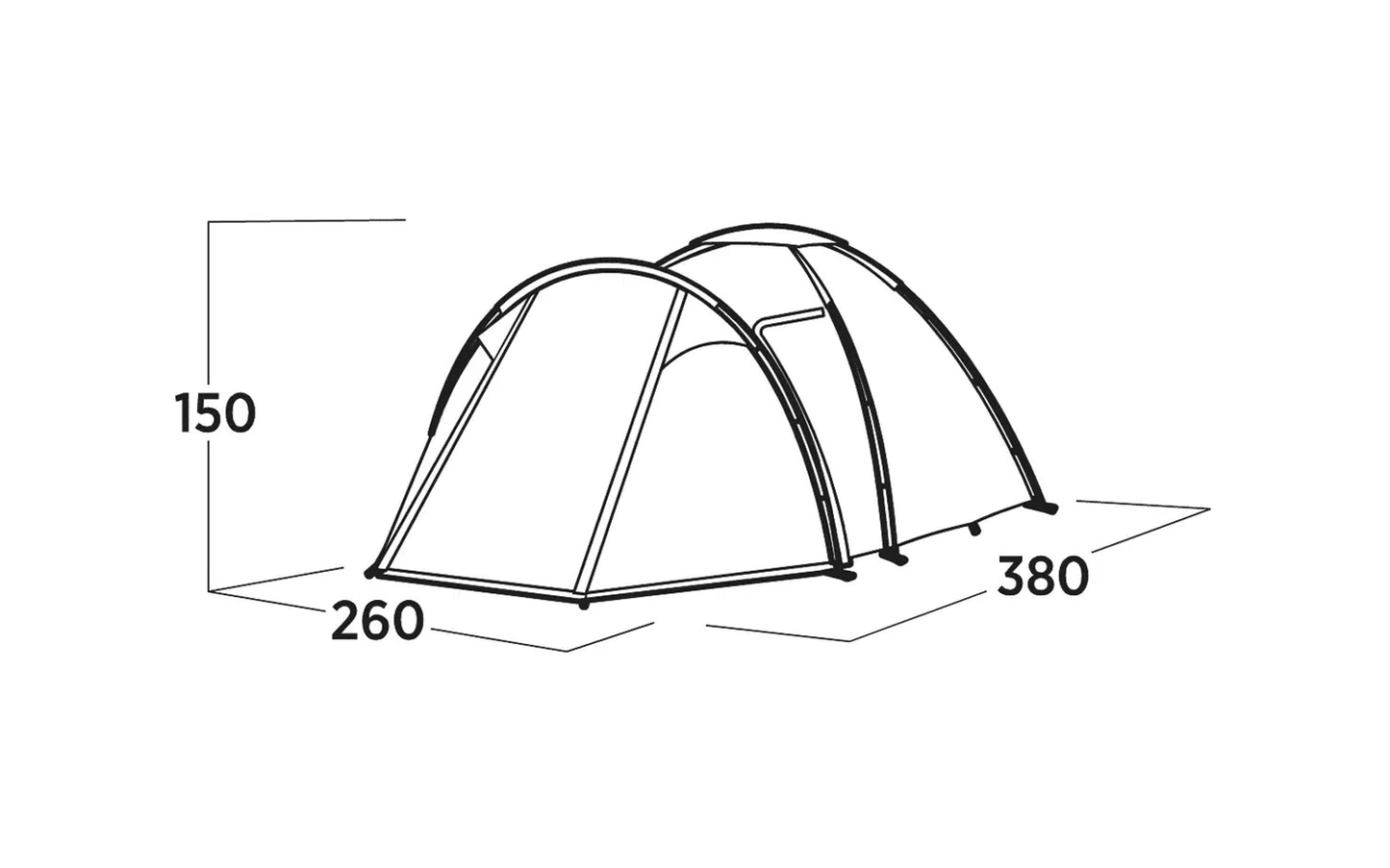  Easy Camp Lomsdal 4 Kuppelzelt Für 4 Personen