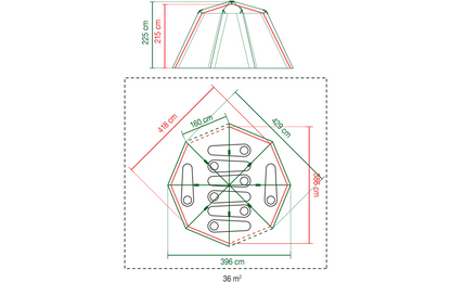  Coleman Octagon Familienzelt Für 8 Personen