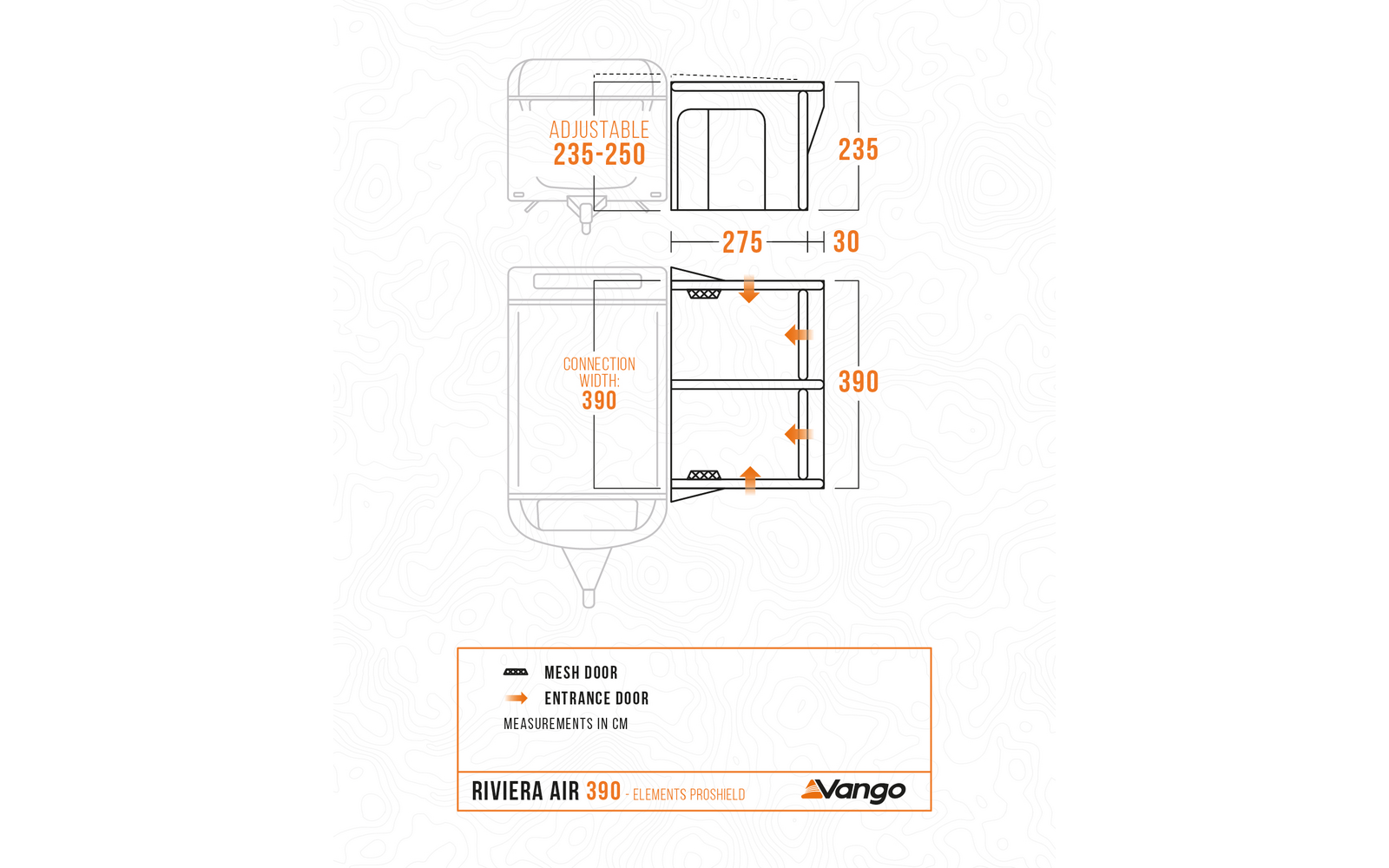  Vango Riviera Air 390 Elements All Season Aufblasbares Ganzjahresvorzelt