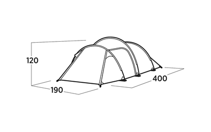  Easy Camp Hemsedal 3 Tunnelzelt Für 3 Personen