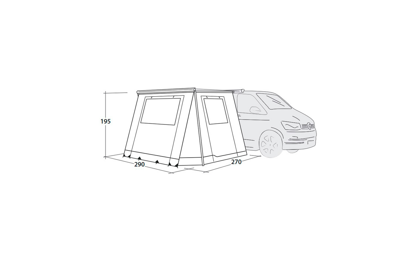 Outwell Backroads Awning Room Vorzelt Für Campingbusse
