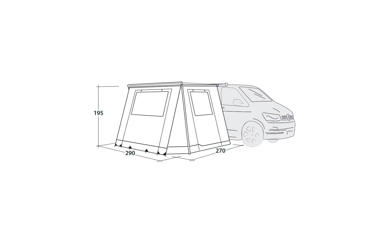  Outwell Backroads Awning Room Vorzelt Für Campingbusse