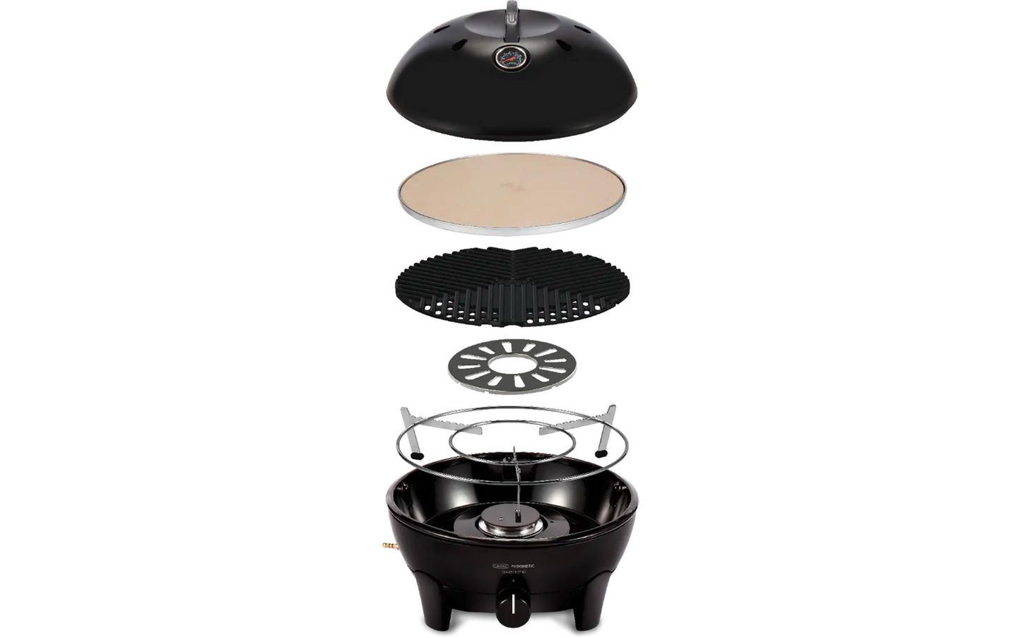  Cadac Gas-Tischgrill Glamp Chef 40 BBQ Tragbar Inklusive Pizzastein 30mbar