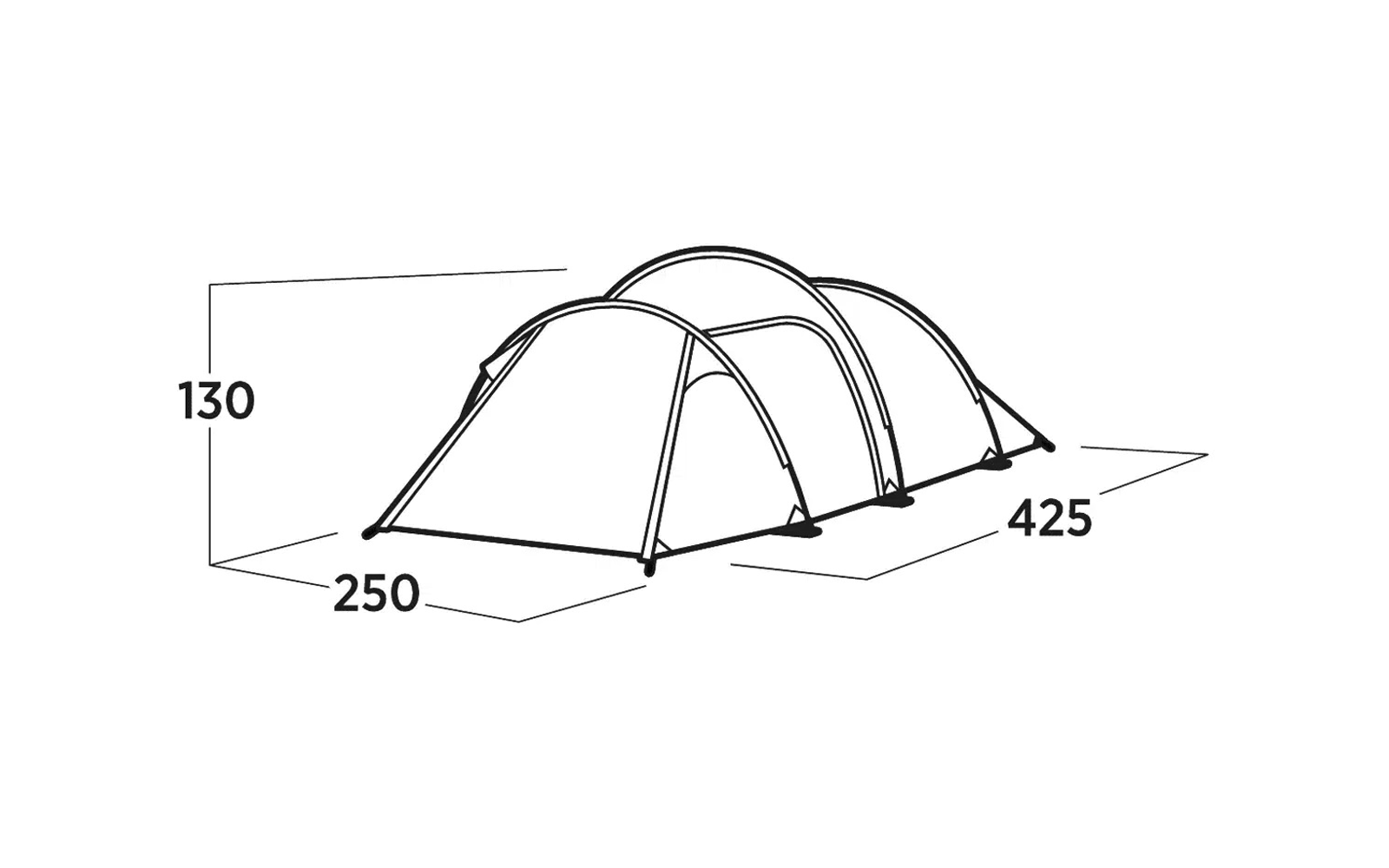  Easy Camp Hemsedal 4 Tunnelzelt Für 4 Personen