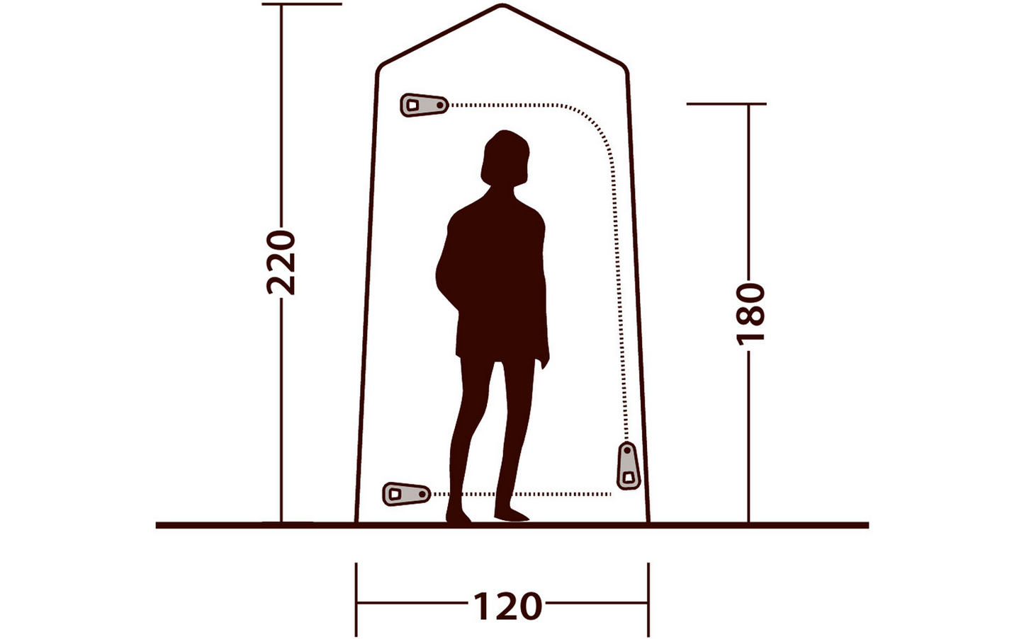  Outwell Seahaven Komfortstation Dusch- Oder Toilettenzelt
