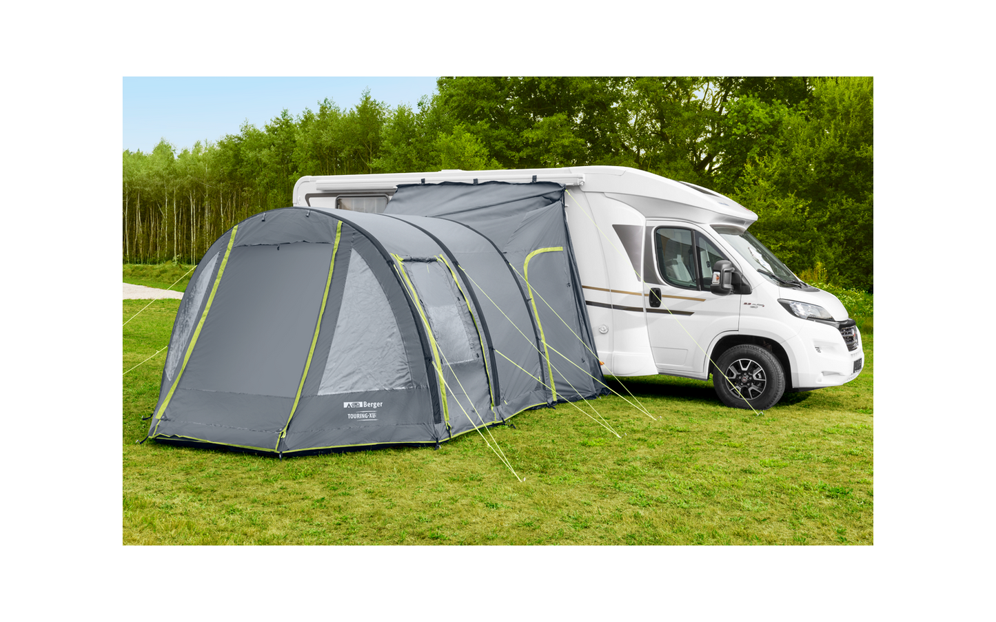  Berger Touring Air XL Reisemobil- / Kastenwagen Aufblasbares Vorzelt Mit Moskitotür Und Fest Eingebauten Boden