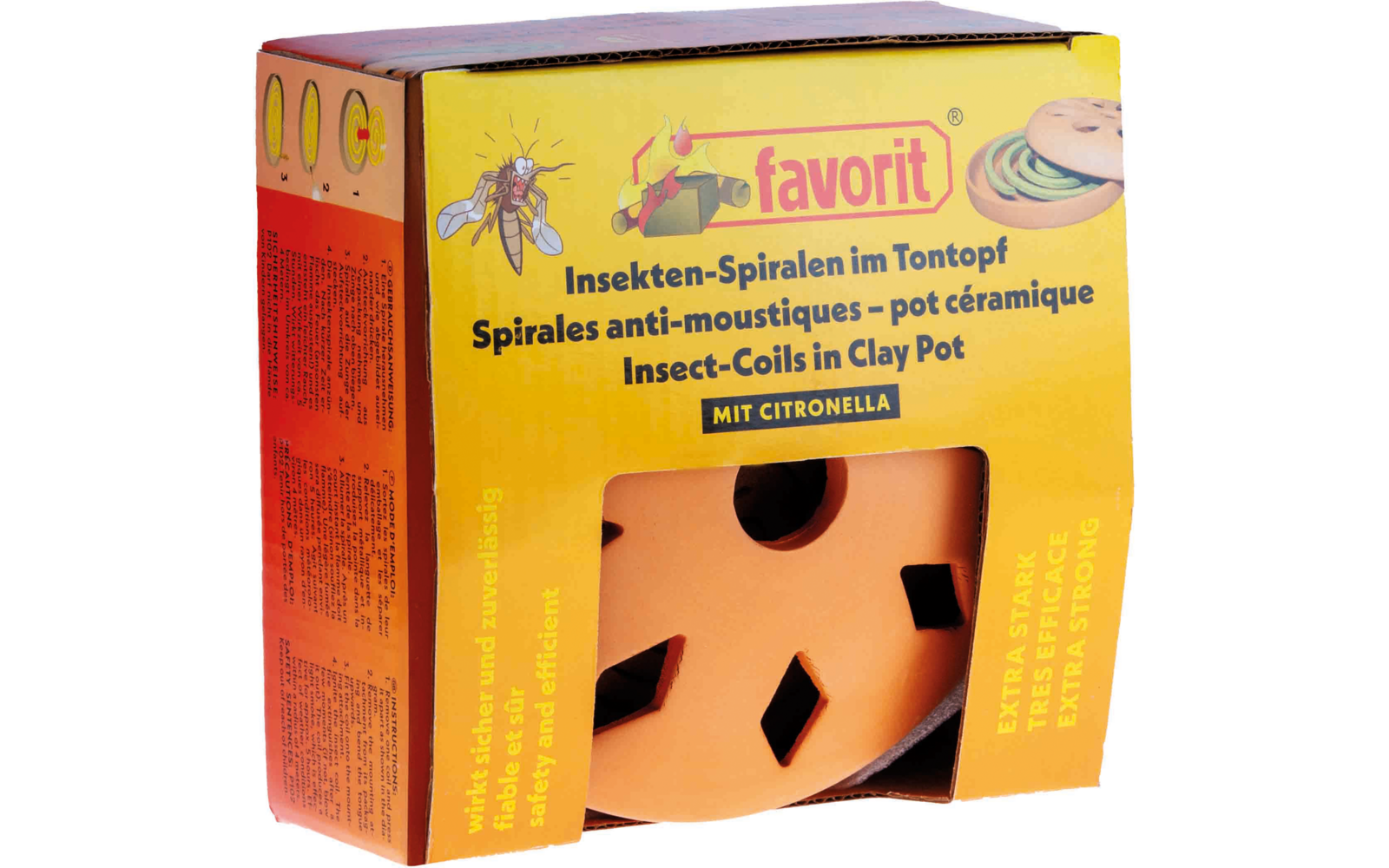  Favorit Terrakotta Räuchertopf Mit Zwei Citronella Moskitospiralen (3er Set)