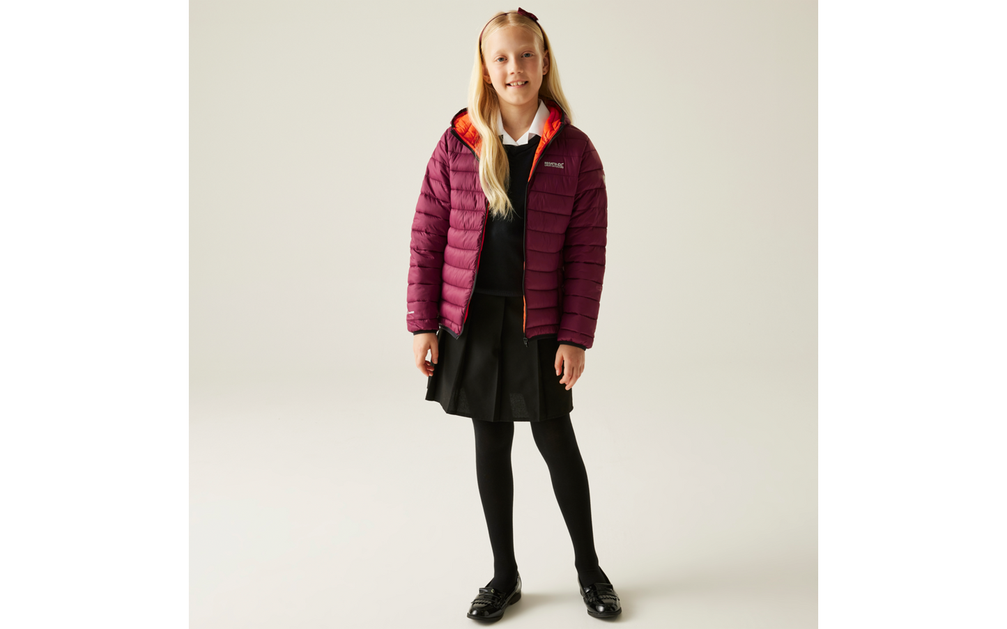  Regatta Marizion Kinder Baffle-Jacke Mit Kapuze