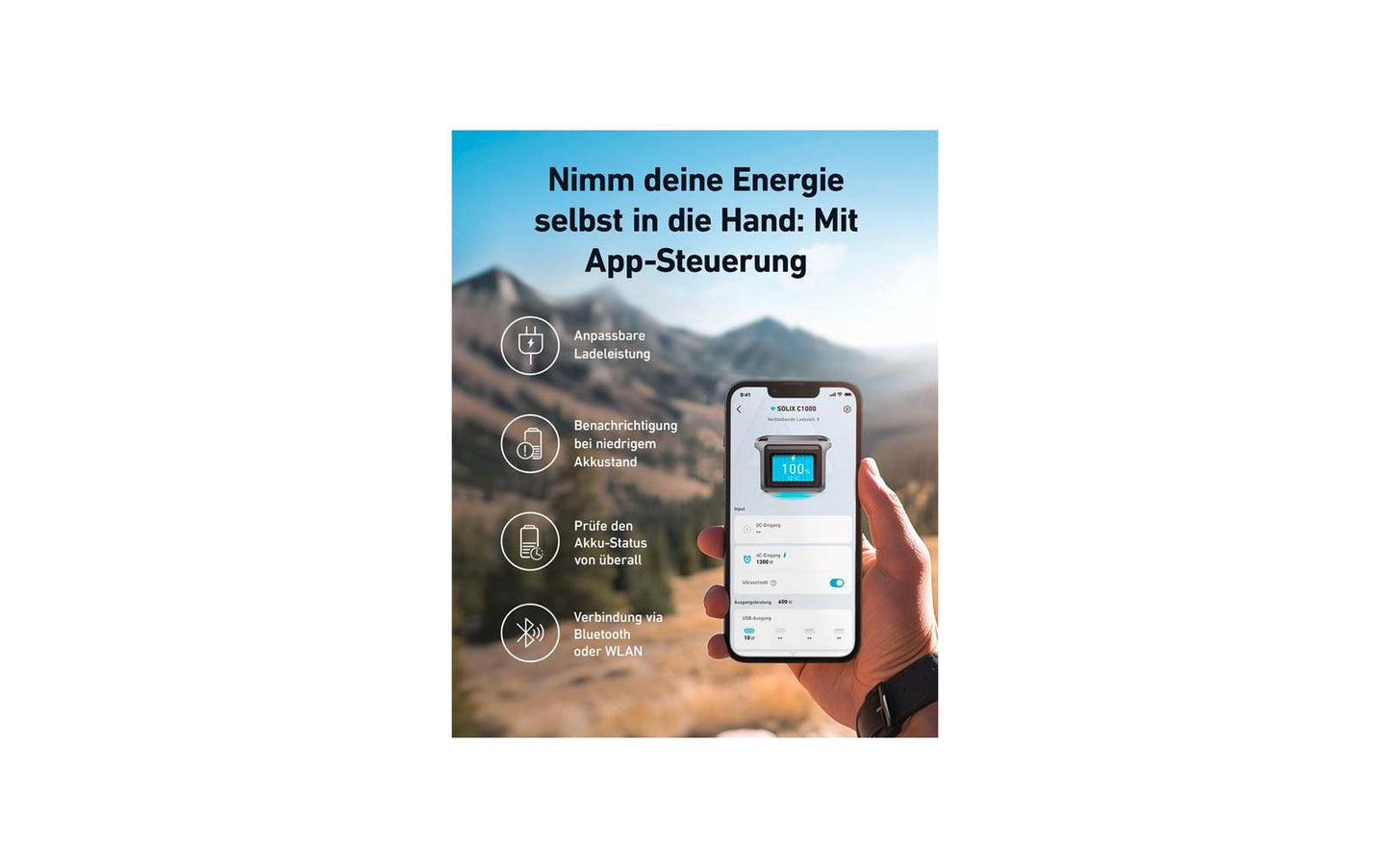  Anker SOLIX Portable Power Station Tragbar