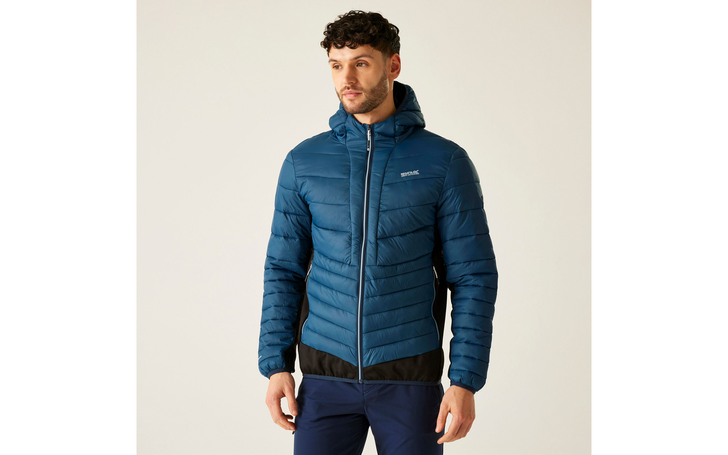  Regatta Hooded Leedre Hybrid Herren Outdoorjacke