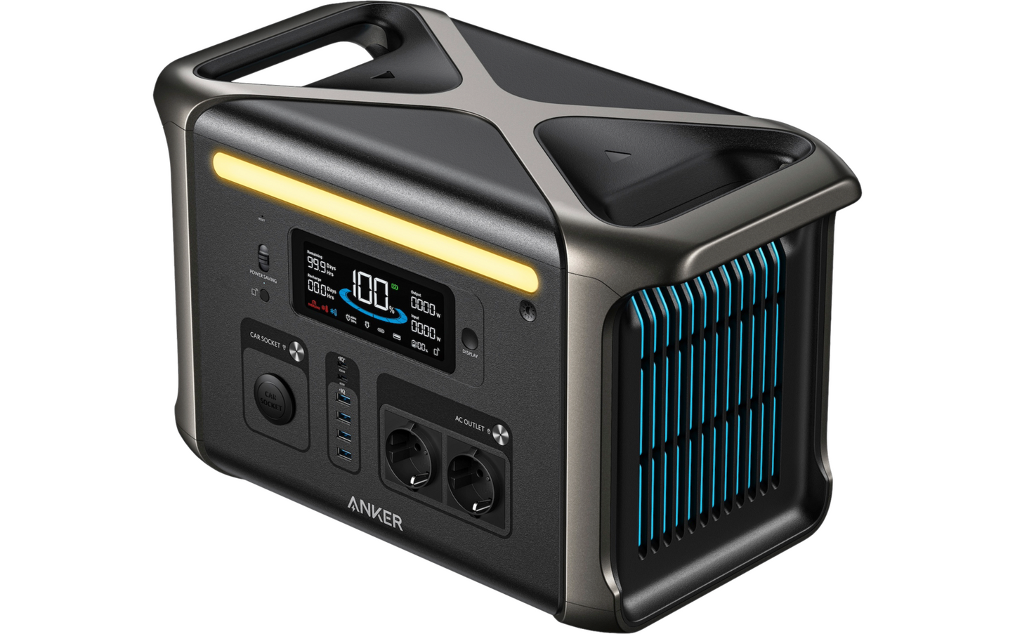  Anker SOLIX F1500 Portable Power Station Tragbar 1536 Wh 1800 W