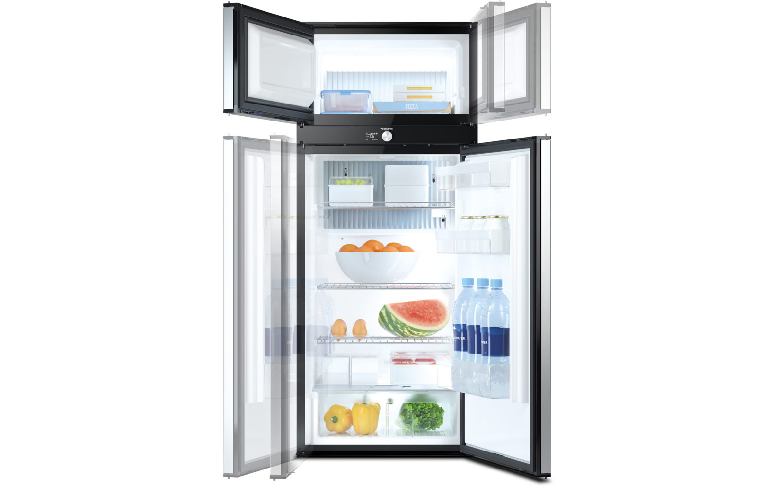  Dometic RMD 10.5XT Absorberkühlschrank 177 Liter Mit Doppelscharnier Und TFT-Display