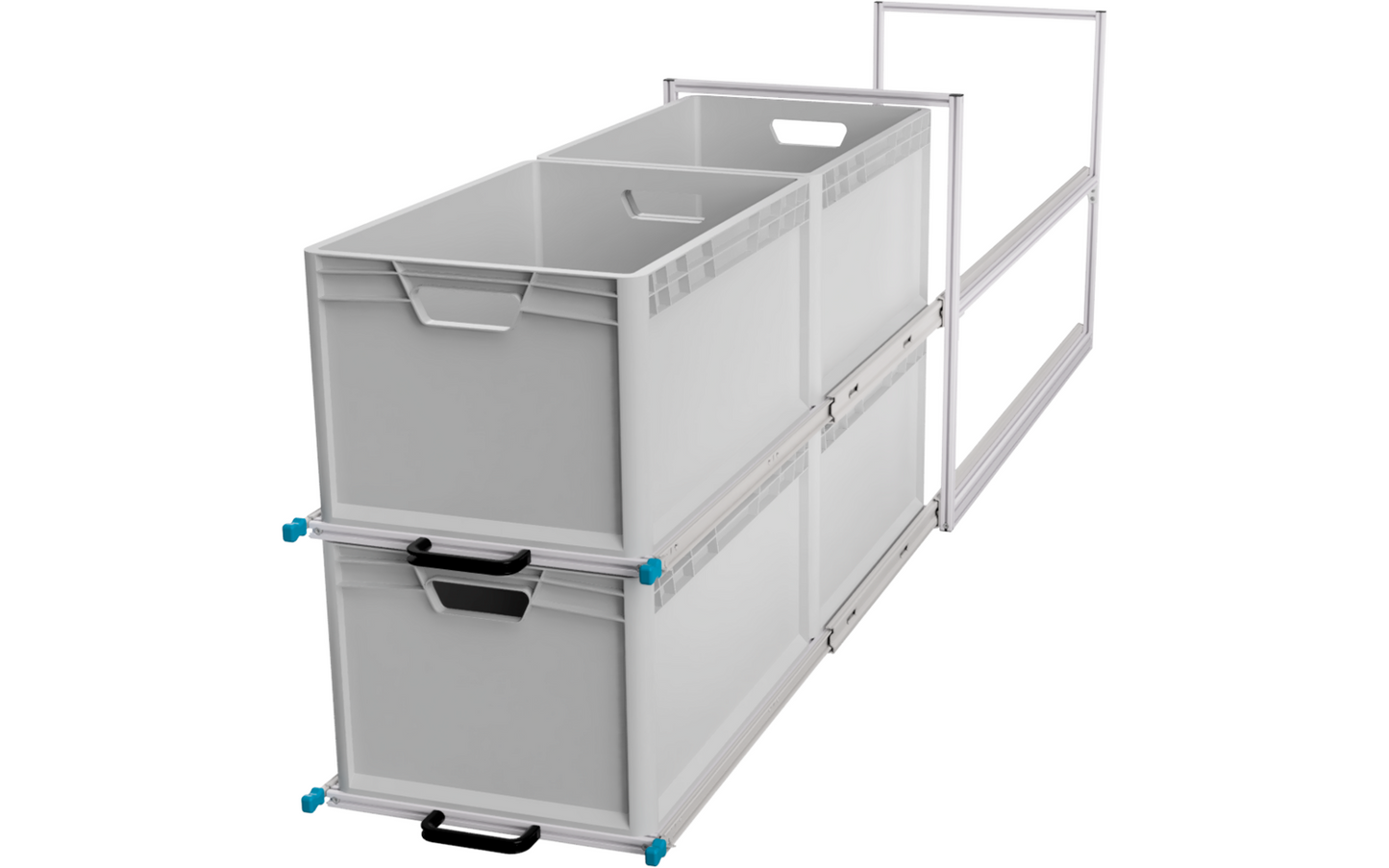  SYS-RACK Kastenwagen Heckauszug Mit 120 Cm Teleskopvollauszügen