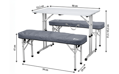  Berger Trevi Picknicktisch-Set 90 X 52,5 Cm