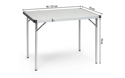 Berger Fiora Campingtisch Ausziehbar 96/127 X 70 Cm
