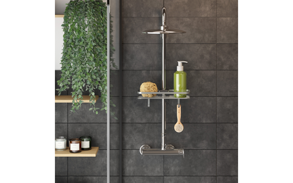  Metaltex Origin Luxy Ablage Für Die Brausestange Einstellbar Für Ø 18–25 Mm