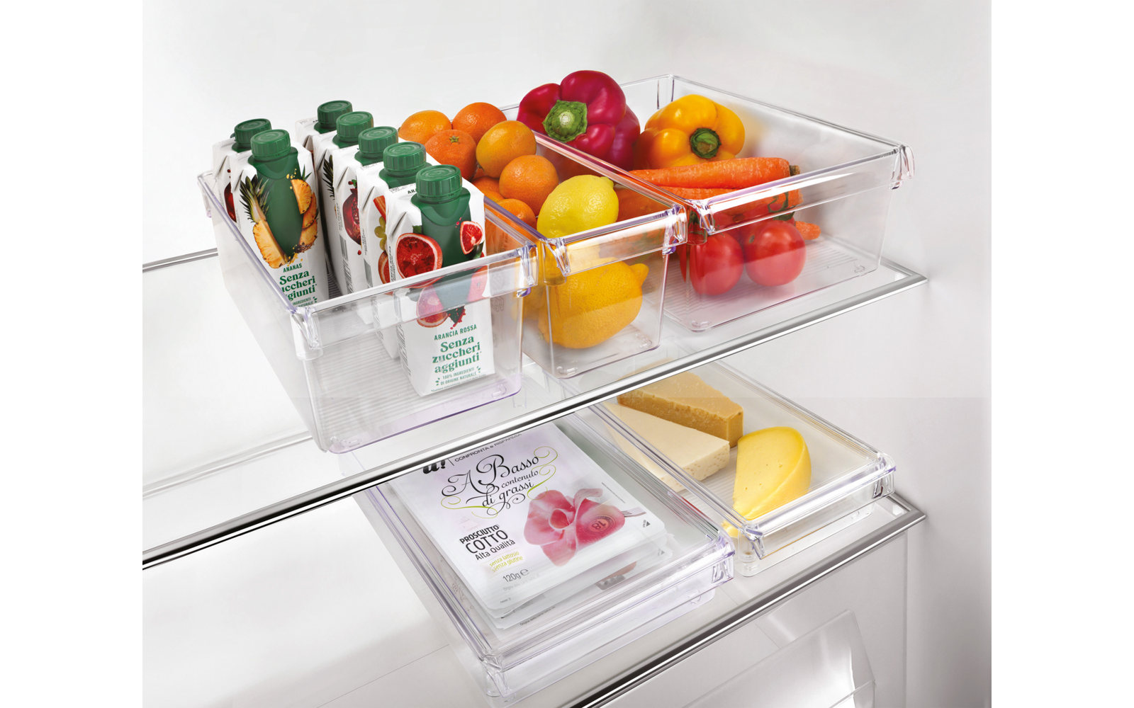 Metaltex Frigo-System Organizer Transparenter Behälter Für Kühlschrank