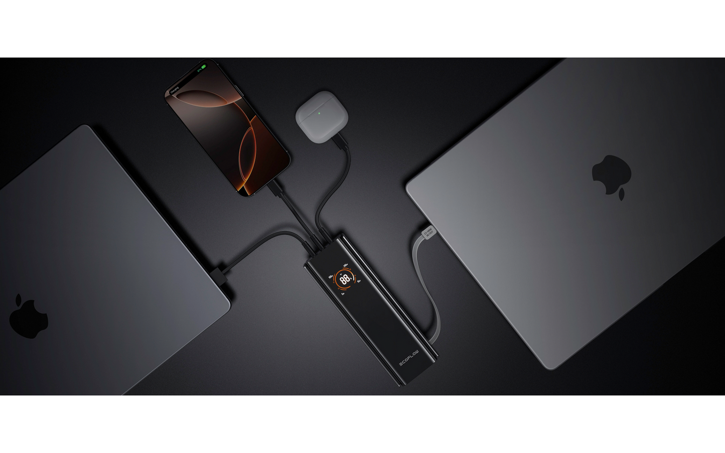  EcoFlow Rapid Pro Powerbank USB-C Schnellladegerät / App & LCD-Display