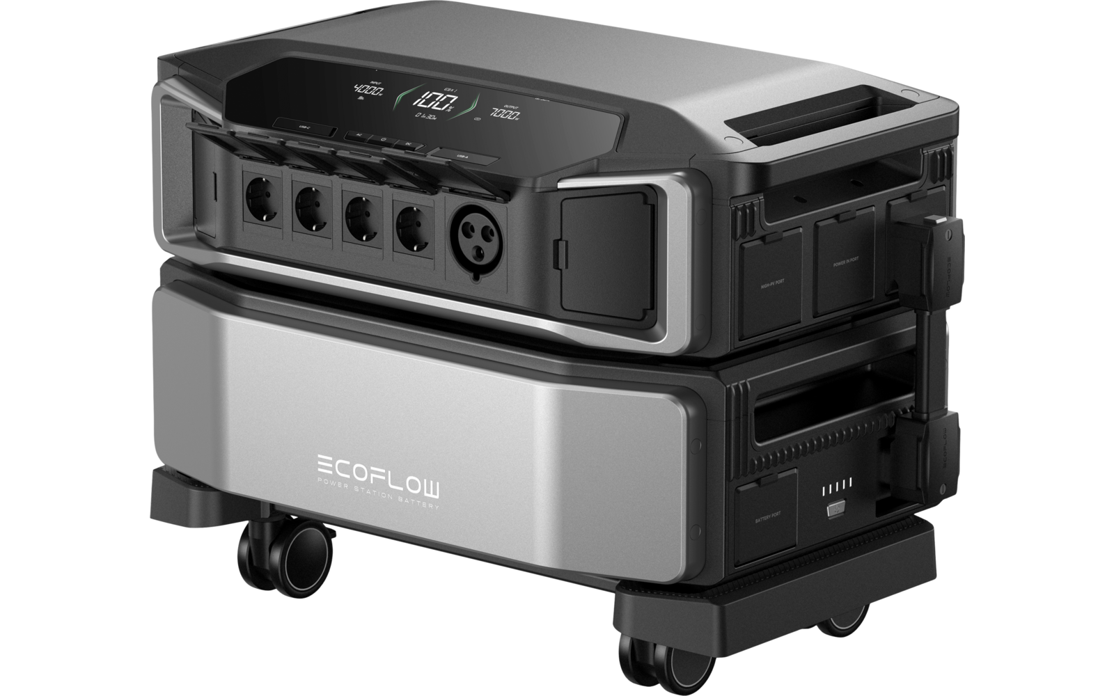  EcoFlow Delta Pro Ultra Stromspeicher-System Mit Wechselrichter & Batterie / Modular Erweiterbar / 6900 W / 6,1 KWh