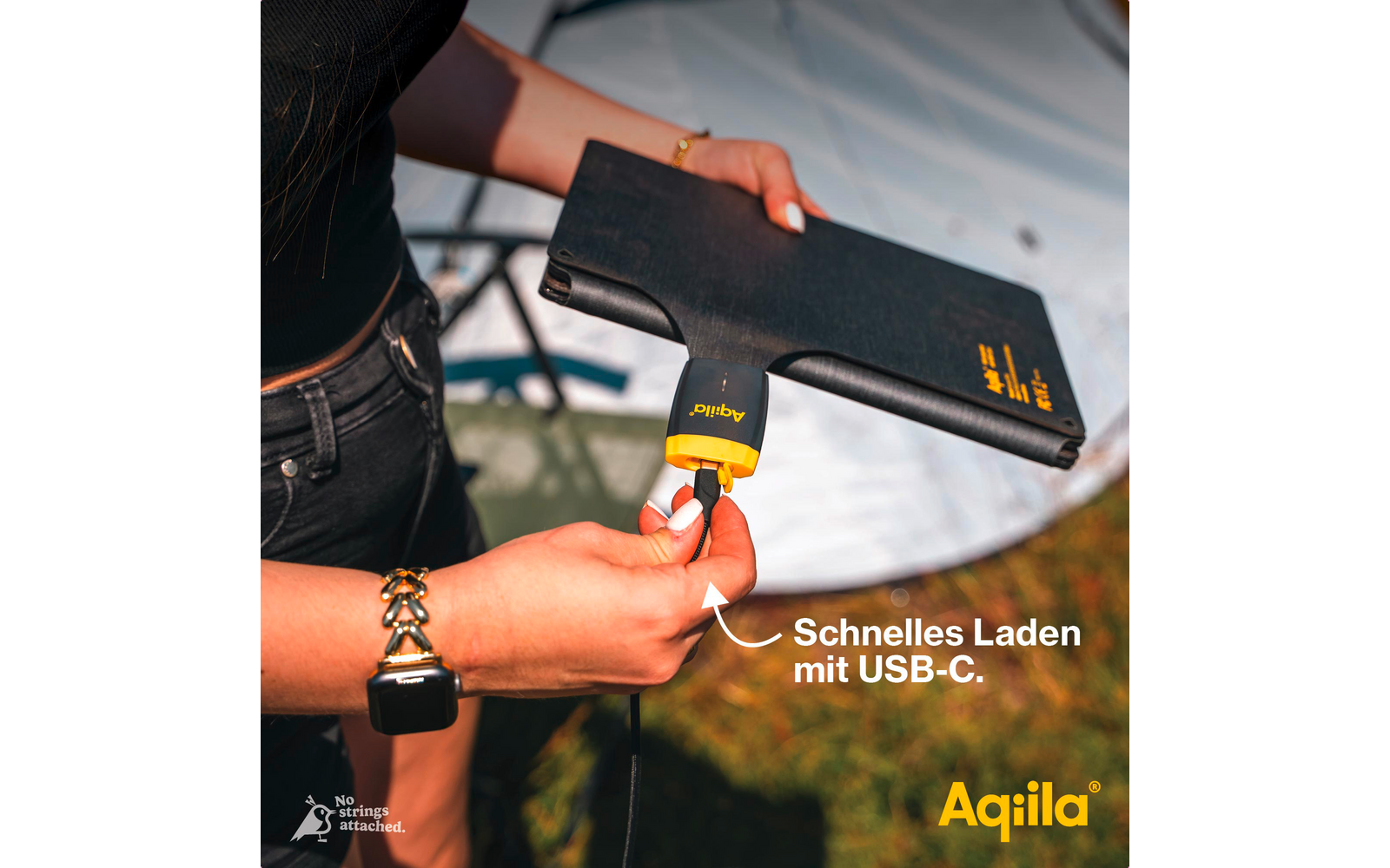  Aqiila Sunbird Tragbares Solar Ladegerät Monokristallin
