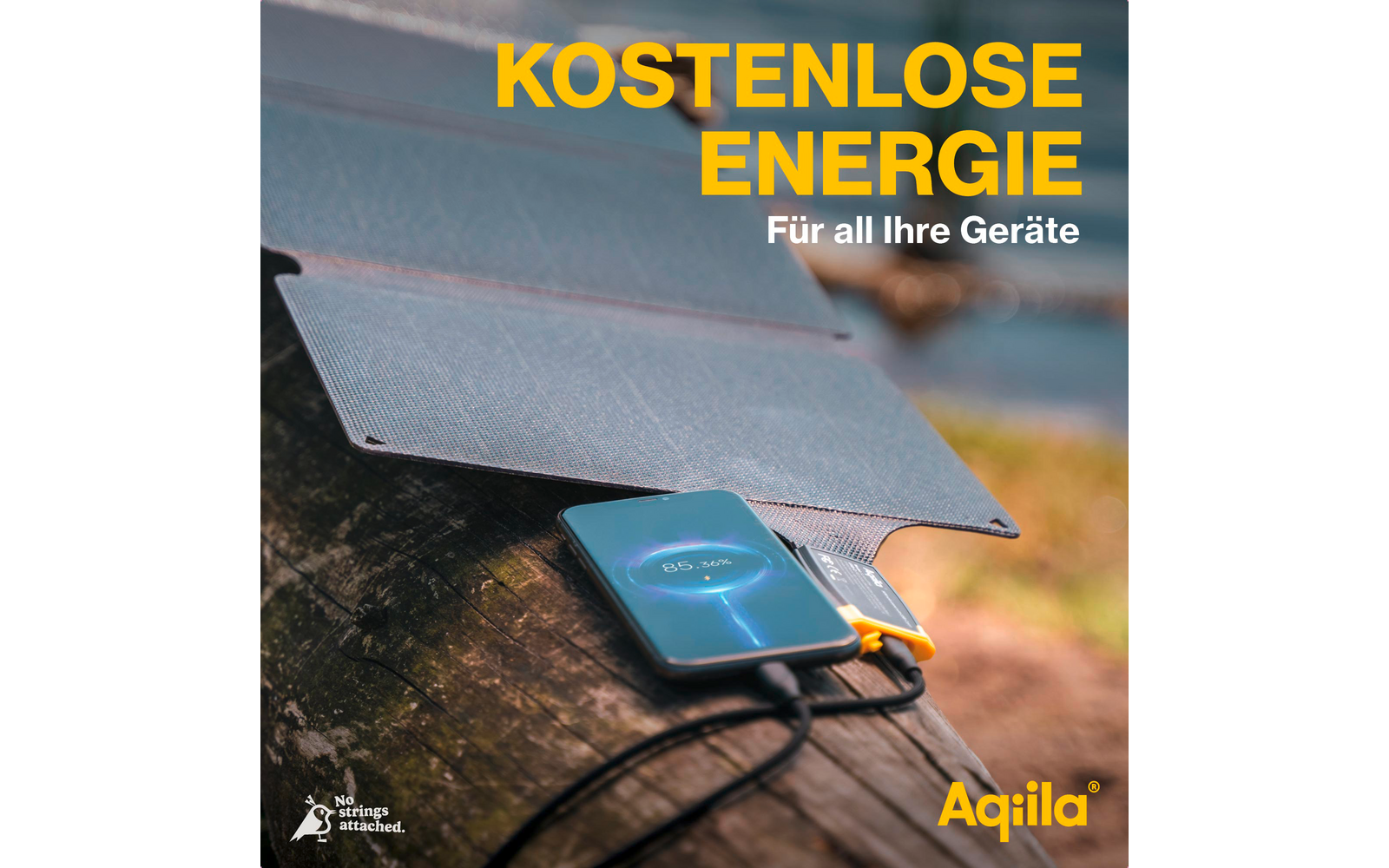 Aqiila Sunbird Tragbares Solar Ladegerät Monokristallin