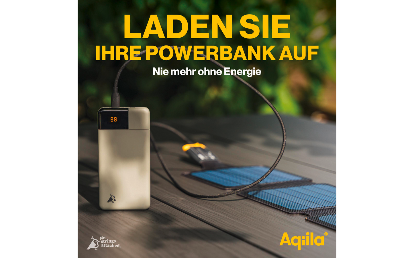  Aqiila Sunbird Tragbares Solar Ladegerät Monokristallin