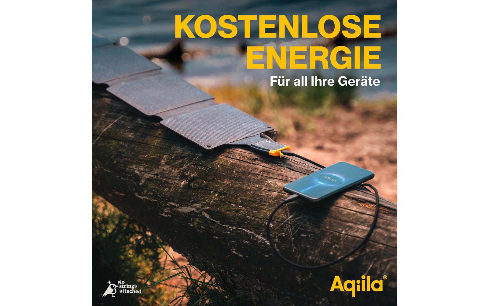  Aqiila Sunbird Tragbares Solar Ladegerät Monokristallin