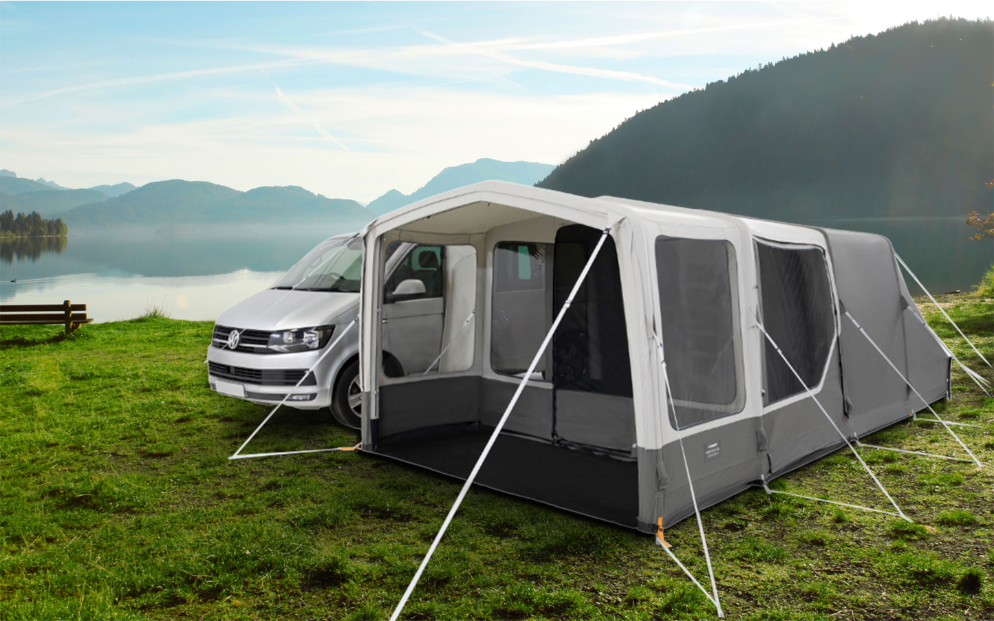  Dometic Rarotonga DA FTT 401 AIR TC Aufblasbares Driveaway Vorzelt 3 M Für 4 Personen