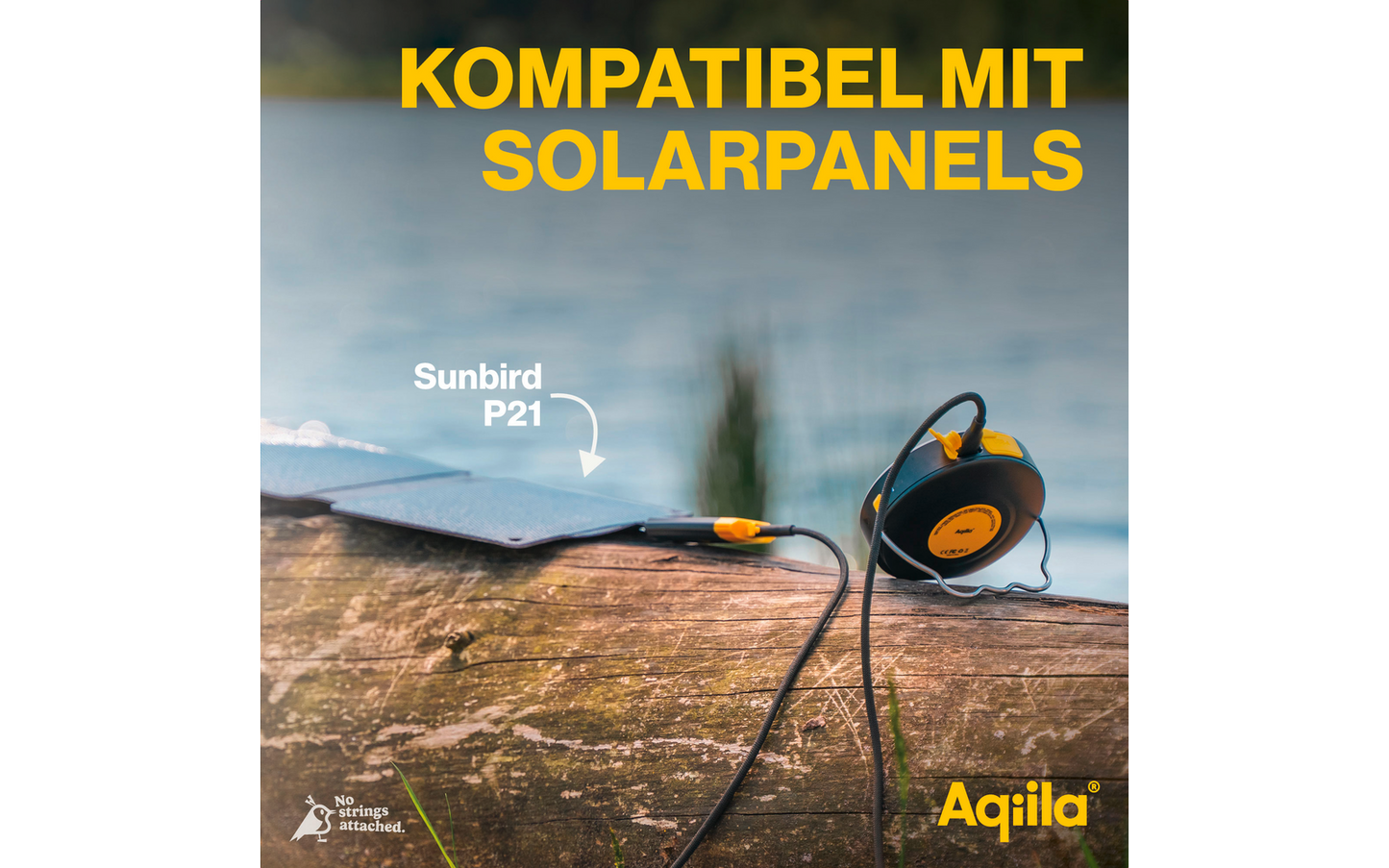  Aqiila Lightbird BL10 Powerbank Lampe 20 W Schwarz 10000 MAh