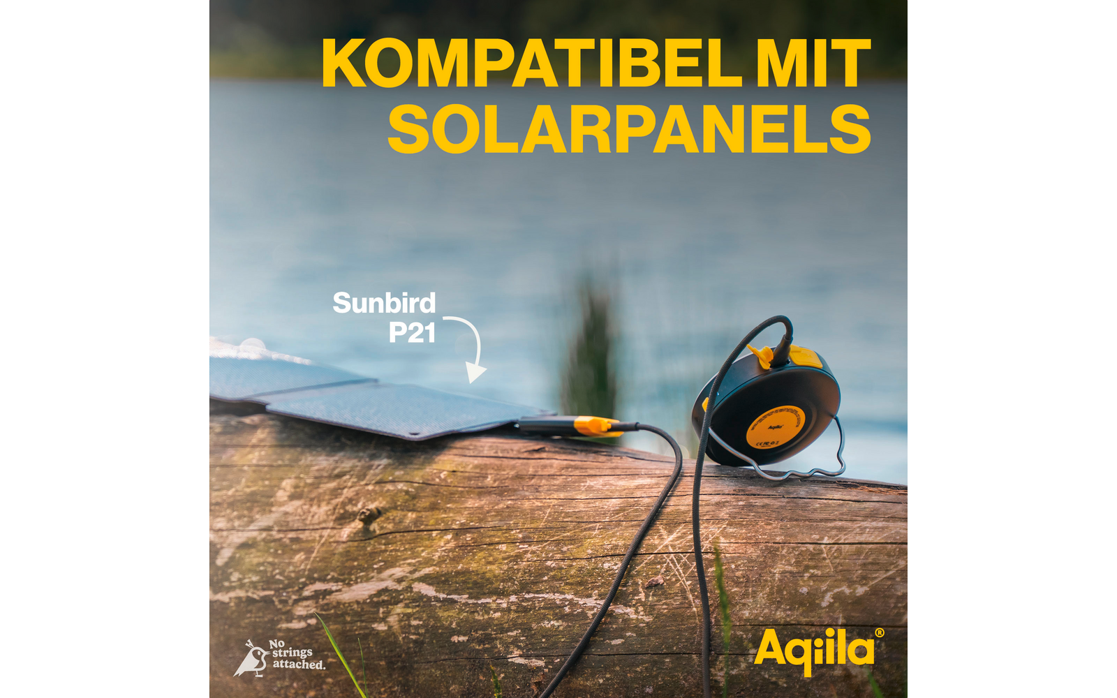  Aqiila Lightbird BL10 Powerbank Lampe 20 W Schwarz 10000 MAh